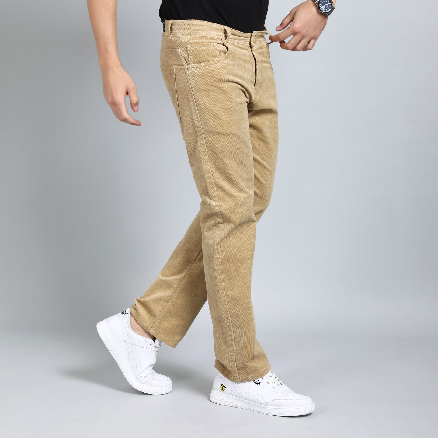 FOXTROT KHAKI CORDUROY PANTS 4770-2